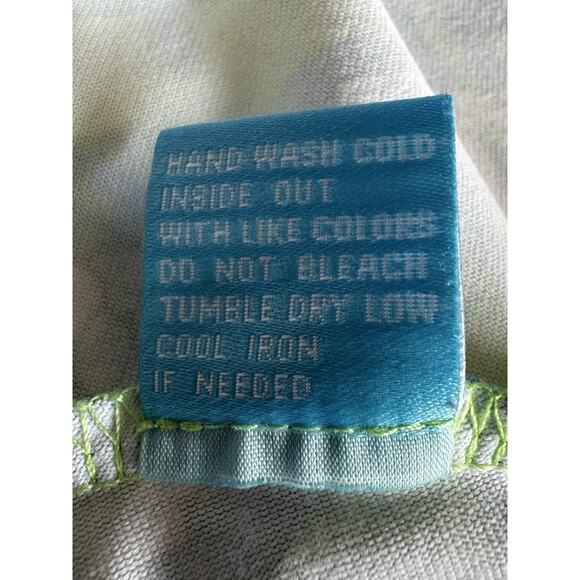 JMcLaughlin Strapless Maxi Dress Nautical Rope Starfish Print Green Blue‎ L - Picture 7 of 7